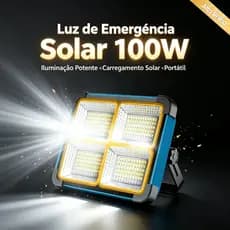 100w Refletor Solar LED Recarregável Iluminação de emergência Acampamento ao ar livre Luz Portátil