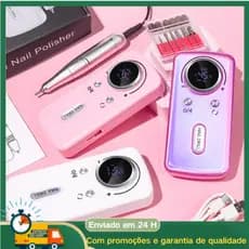 Lixadeira Motor Portátil Para Unhas Elétrica Profissional 45000 Rpm Esmalteria em Casa