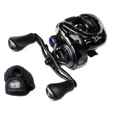 CARRETILHA DE PESCA MARINE LUBINA BLACK WIDOW GTX 11 ROLAMENTOS - 7,5KG - 9.5:1