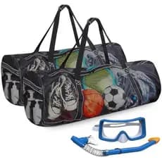 Kacctyen Bolsa De Mergulho De Malha Grande 37 x 15 Polegadas Bolsas De Equipamento Para , Com Snorkel , Viagens , Praia