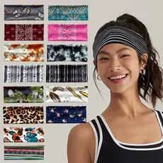 Europeu americano bandana boêmio caju porca Yoga esportes bandana antitranspirante suor-absorvente elástico algodão band