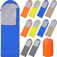 Macarrie 10 Unidades De Sacos De Dormir A Granel Para Adultos De Emergência À Prova D'água De 0 Graus Com Saco De Compre