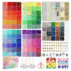 Kit Miçangas Completo 20000p Para Fabricação Joias Pulseiras