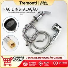Registro Lavatório Salão De Beleza Barbearia Torneira Monocomando Com Ducha 3 Em 1 1/2"