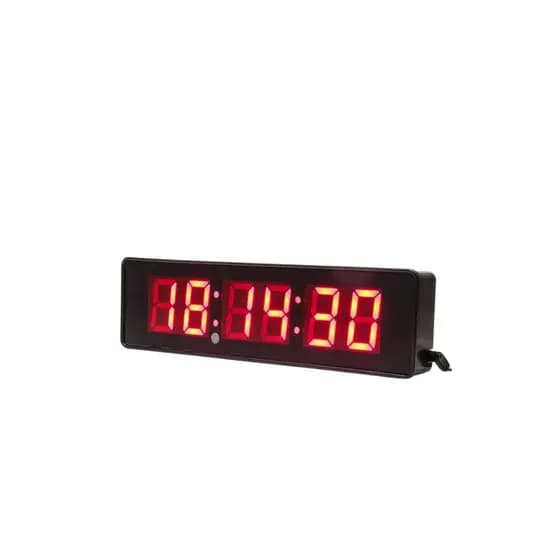 Relógio Digital De Parede LED Cronômetro Alarme Carregador USB