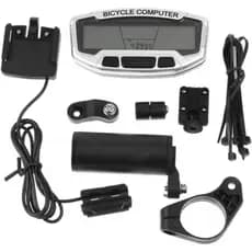 Ciclocomputador Bike 28 Funções Velocímetro Odômetro Sd-558a Cor Prateado