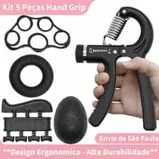 5pcs Hand Grip Kit Adjustable Resistance 5kg to 60kg Home Workout and Rehabilitation