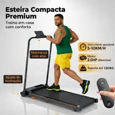 Esteira elétrica dobrável, capacidade de peso de 120 kg, esteira elétrica para exercícios