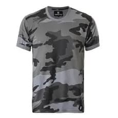 Camiseta camuflada cinza urbano Algodção