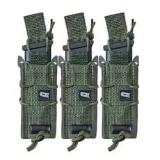 Kit 3 Porta Carregador Impactus Fast Pistol Cordura Verde
