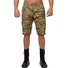 Bermuda Cargo Masculina Camuflada Multicam Rip Stop