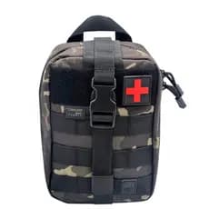 Bolsa Ifak Primeiros Socorros Modular Aph Tatico Multicam Black Cordura