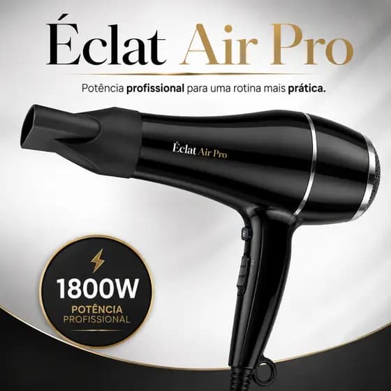 Secador de Cabelo Profissional 1800W Potente Secagem Rápida Design Moderno 127V