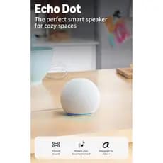 Echo Dot (modelo mais recente) - Alto-falante com som vibrante, projetado para Alexa+, ótimo para quartos, salas de jant