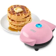 Dash Mini Waffle Maker-Ferro Elétrico Compacto Para Guloseimas Caseiras Criativas-Superfície Antiaderente PTFE-Fácil De