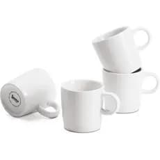 Conjunto De 4 Xícaras De Café Expresso De Porcelana Sweese 3.5 Onças , Mini Canecas Copos Demitasse-Branco