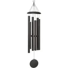 Corinthian Bells 44 Polegadas Preto Grande Tom Profundo Sinos De Vento Para Exterior , Carrilhão De Metal Moderno , Feit
