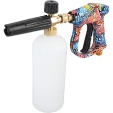 Kit De Canhão De Espuma Para Lavagem De Carro De Alta Pressão Com Conjunto De Bico De 5 Cores E Pulverizador Limpeza Uso