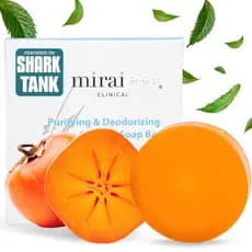 Sabonete em Barra de Caqui Mirai Clinical para Idosos - Aroma Nonenal ®   Solução - Extrato de Caqui Japonês e Chá Verde