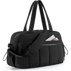 BAGSMART Bolsa de Ginástica Feminina, Bolsa de Viagem com Compartimento para Itens Molhados, Bolsa de Viagem Leve para F