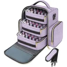 Organizador de Esmaltes YOREPEK com capacidade para até 72 frascos (15ml - 0,5 fl.oz) e lâmpada de unhas, armazenamento