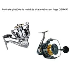 Molinete de Pesca Todo Metálico Premium 5,2:1 Arraste 15KG  Leve Compacto Resistente à Corrosão