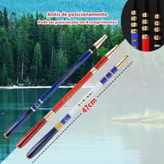 Vara de Pesca Telescópica Carbono Super Dura Ultra Leve Caniço para Carpa Riacho e Lago Vara Manual