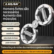 Braço de Velocidade 360° Aço Inox Resistência Ajustável 6/12lb Treinamento Braço Costas Abdominais