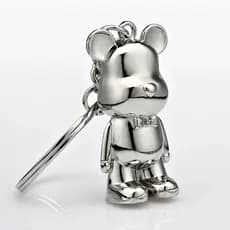 Kit 12 Chaveiro Urso de Metal Estilo 3D Desenhho Animado