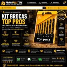 KIT BROCAS PARA MADEIRA 8 PEÇAS PROFISSIONAL | ALTA PRECISÃO | AÇO CARBONO RESISTENTE | FUROS SEM LASCAS