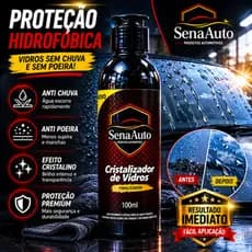 Cristalizador de Vidros Sena Auto 100ml Anti Chuva Proteção  Automotiva Premium