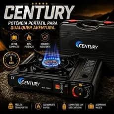 Fogareiro Portatil Compacto Maleta Churrasco Acampamento Cozinha Pratico Leve CENTURY™