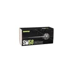 Microfone Dinâmico Shure SM58 Original Profissional Vocal Lacrado