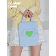 Fanhua Whisper Moda Tendência Portátil Tablet PC Bolsa Portátil Amor Bordado 37cm Bolsa de Armazenamento de Proteção par