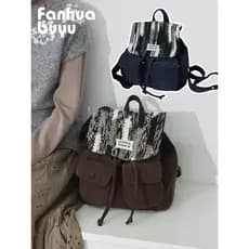 Fanhua Whisper Mini Retro Mochila Feminina Estudante Universitário Mochila Pequena Leve Mochila de Viagem Design Bolsa