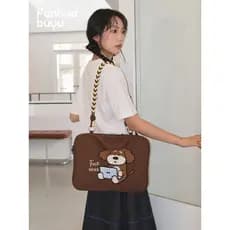 GoodogLucky Dog Computer Bag Bolsa Feminina Trolley Case Strap 47cm Bolsa de Ombro