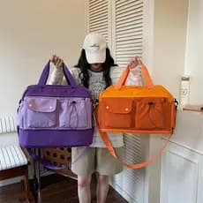 Bolsa de ginástica com separação seca e úmida para viagem Bolsa de espera