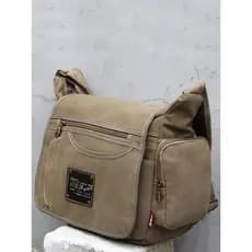 Bolsa mensageiro masculina de lona grande bolsa de ombro exagerada mochila de grande capacidade bolsa escolar Casual mas