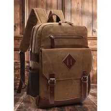 Homens lona computador mochila Retro saco de lona grande capacidade Notebook mochila estilo masculino estudante universi