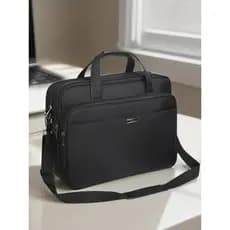 Bolsa para computador Laptop de 58 cm Pasta de negócios portátil masculina de 53 cm Bolsa de ombro para viagem Crossbody