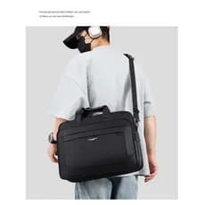 Pasta de grande capacidade masculina de negócios Premium Oxford pano maleta Civil masculina bolsa para Laptop de lona