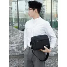 2024 novo estilo bolsa masculina moda à prova dwaterproof água bolsa de ombro Diagonal masculina Horizontal Casual mochi