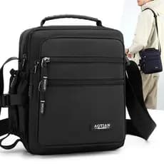 Bolsa masculina leve portátil bolsa mensageiro Casual bolsa de pano Stand-Up bolsa Diagonal de um ombro grande capacidad