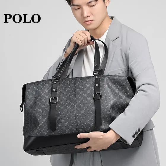 Polo impermeável saco de viagem grande capacidade bolsa de viagem de negócios dos homens esportes ginásio saco lazer bag