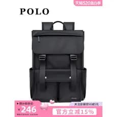 Polo mochila masculina 52cm grande capacidade mochila de viagem computador estudante universitário Commuter saco escolar