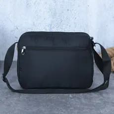 Bolsa de ombro masculina bolsa mensageiro grande capacidade Horizontal à prova d'água bolsa de lona de Nylon Casual Stre