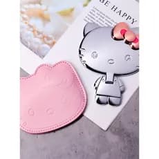 Mini espelho de Metal fofo de gato dobrável espelho de maquiagem gatinho gato espelho de maquiagem Hello kitty espelho p
