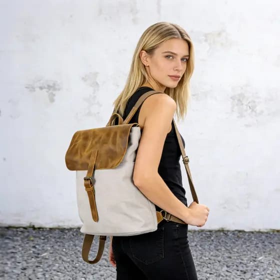 Mori Retro senhoras mochila multifuncional na moda Crossbody saco de lona bolsa feminina caminhadas ao ar livre saco