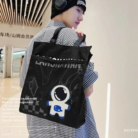 Bolsa masculina estudante bolsa de ombro Casual bolsa simples júnior escola secundária meninos grande capacidade bolsa o