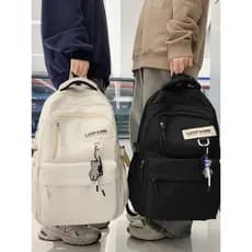 Mochila escolar para meninos, escola secundária, grande capacidade, leve, estudantes do ensino médio, estudantes univers